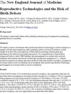 New England Journal of Medicine Mai 2012